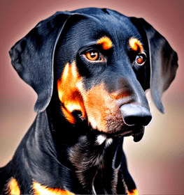 Black and Tan Coonhound dog profile picture